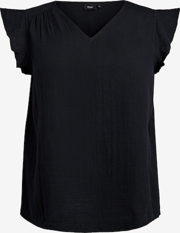 ZizziBluza 'Vvivu' - crna boja: prednji dio