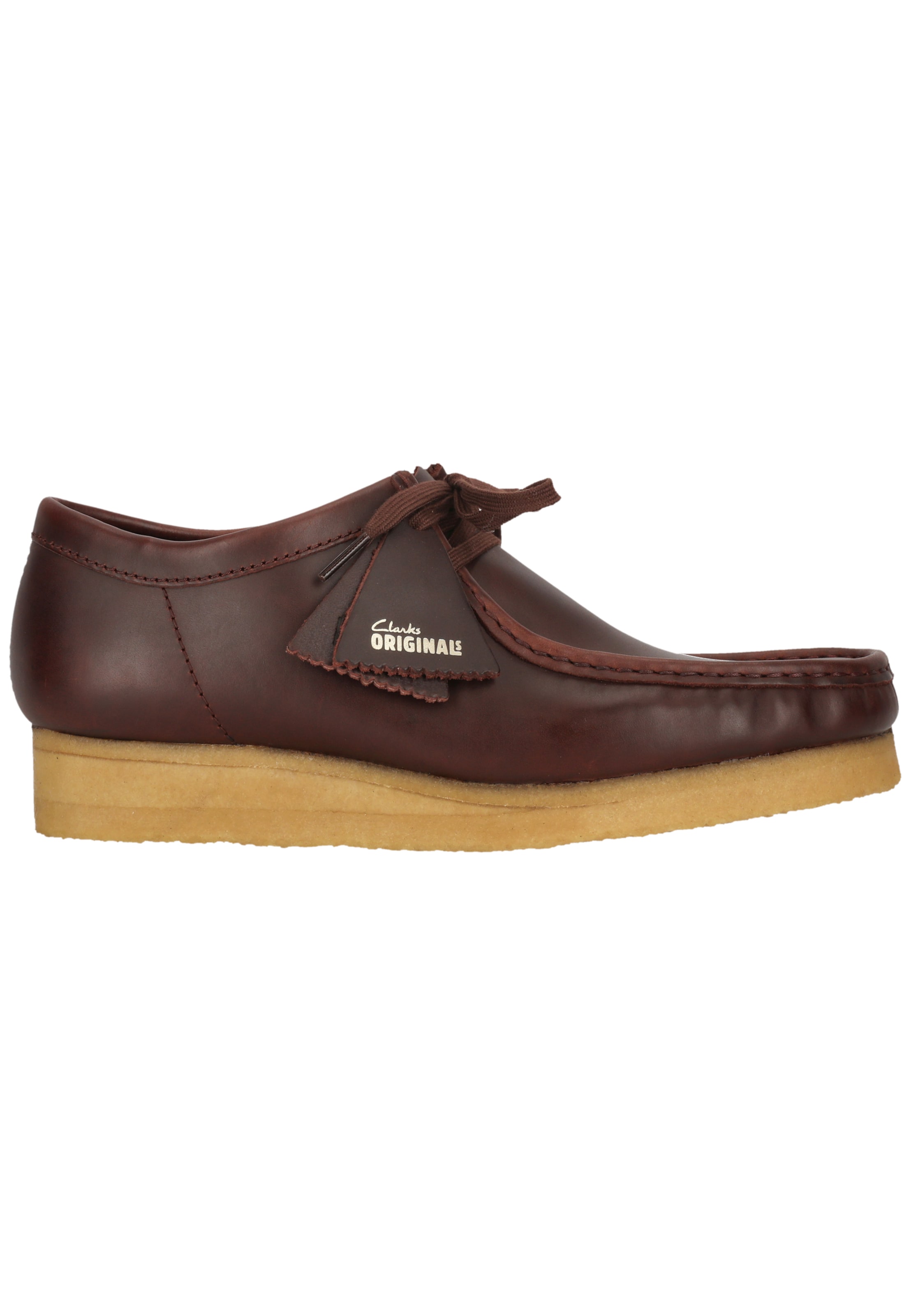 CLARKS Schnürschuhe 'Wallabee' in Rot