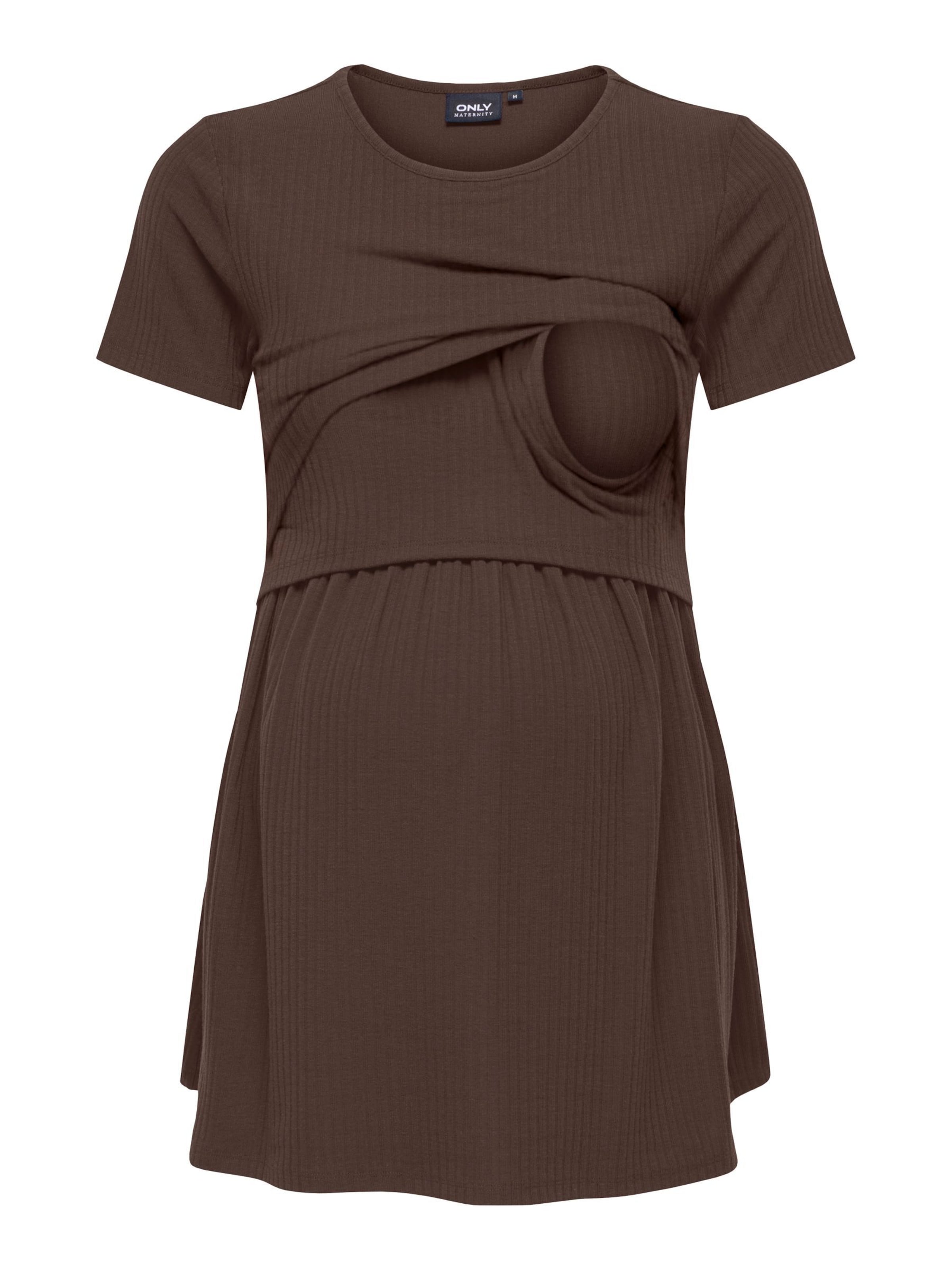 Only Maternity - Camiseta 'OLMMalaya' en marrón