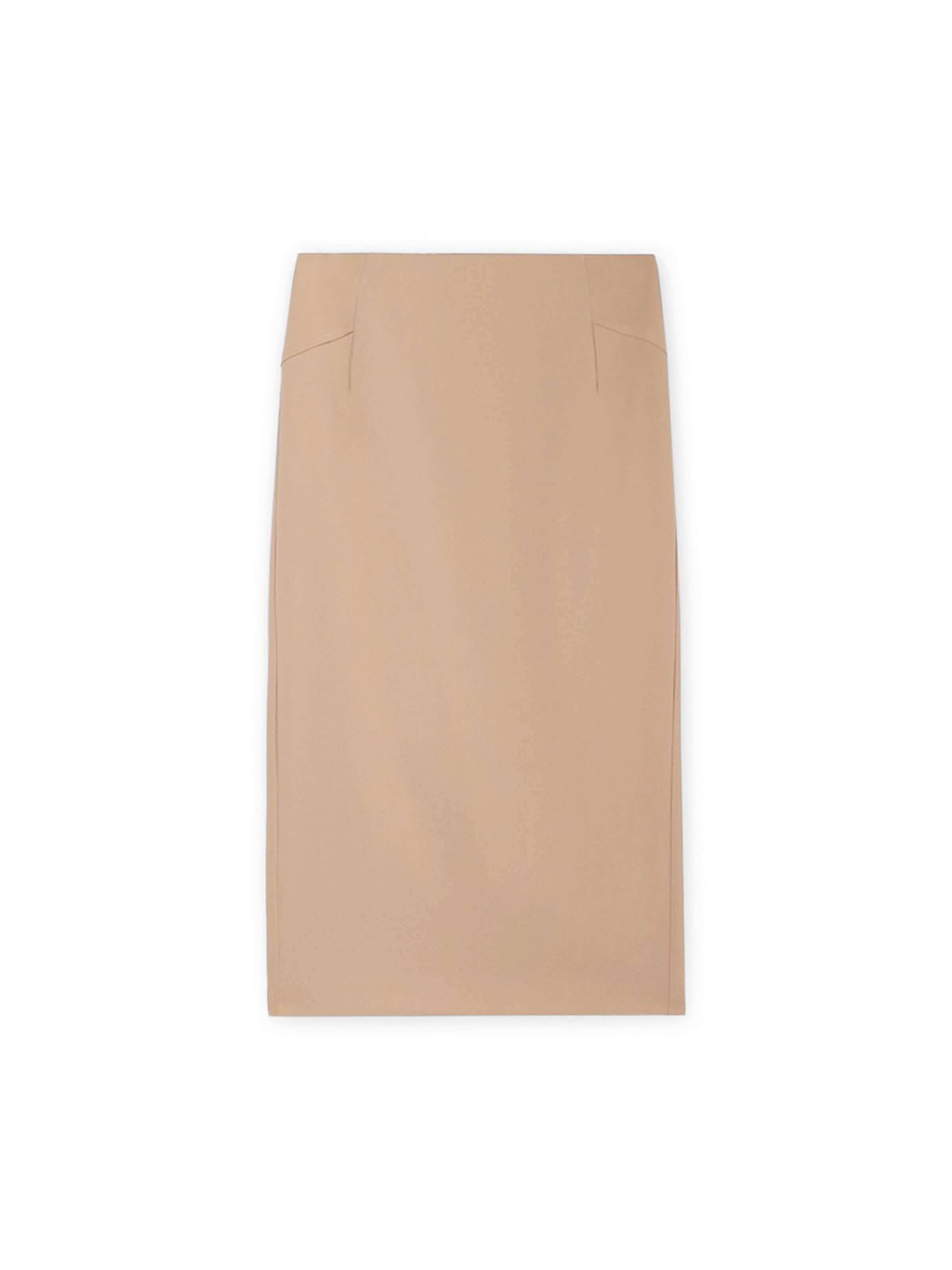 Jupe Trussardi en beige : devant