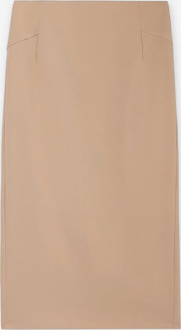 Jupe Trussardi en beige : devant