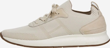 Baskets basses Hackett London en beige : devant