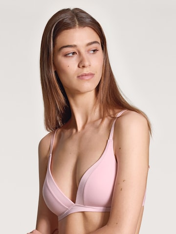 CALIDA Triangle Bra 'Cate' in Pink: front