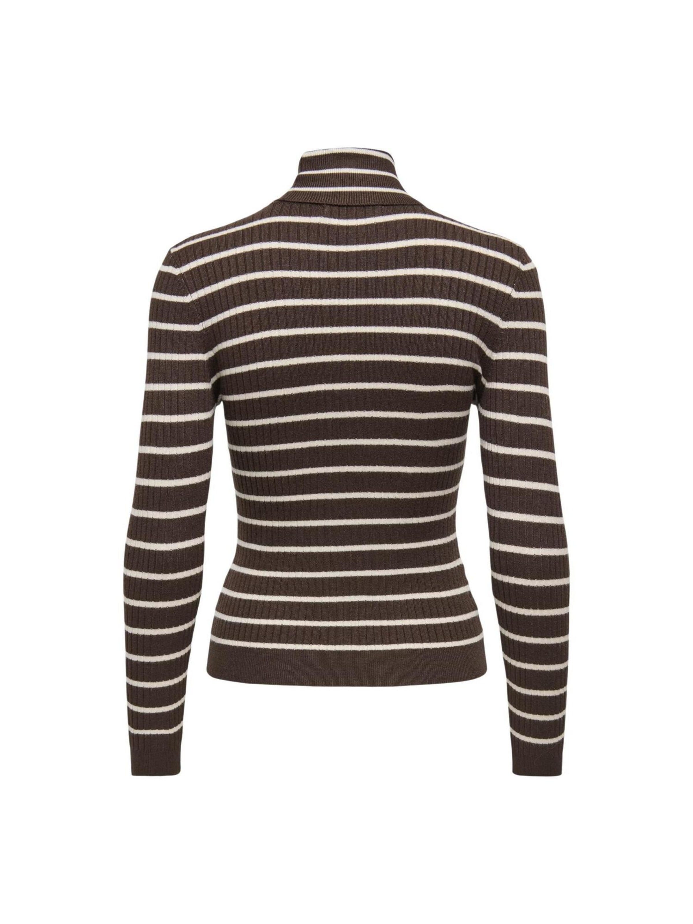 ONLY Kampsun 'ONLKAROL L/S ROLLNECK PULLOVER KNT NOO 15165075', värv pruun