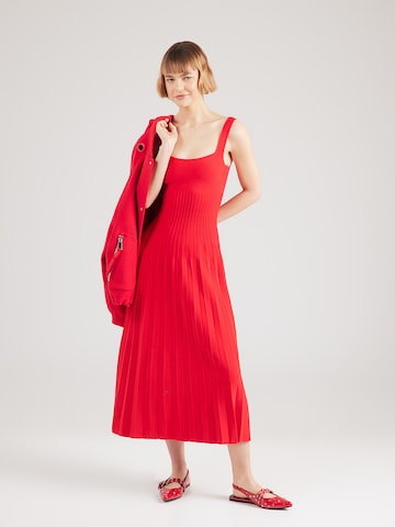 Staud Gebreide jurk 'ELLISON' in Rood: voorkant