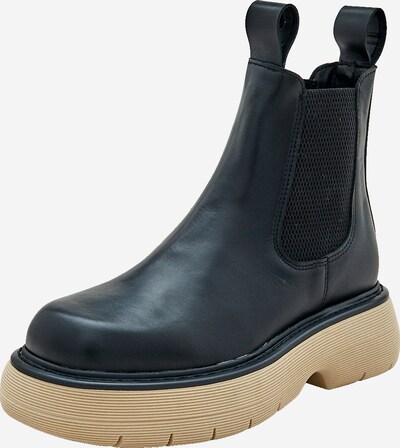 EDITED Bottines 'Rea' en sable / noir, Vue avec produit