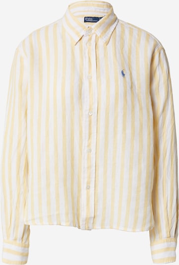 Bluză Polo Ralph Lauren pe albastru deschis / galben deschis / alb, Vizualizare produs