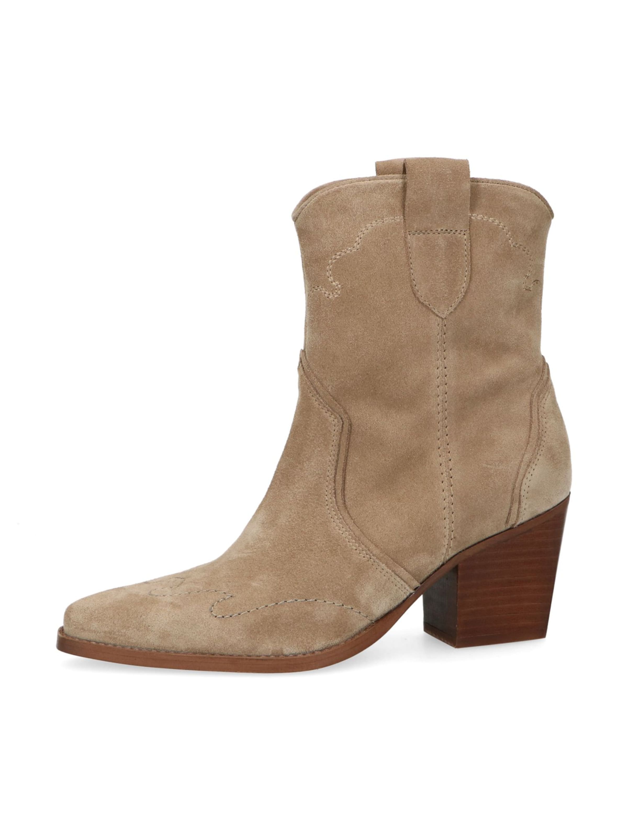 MANFIELD Cowboystiefel 'Niedrige' in Beige: Vorderseite