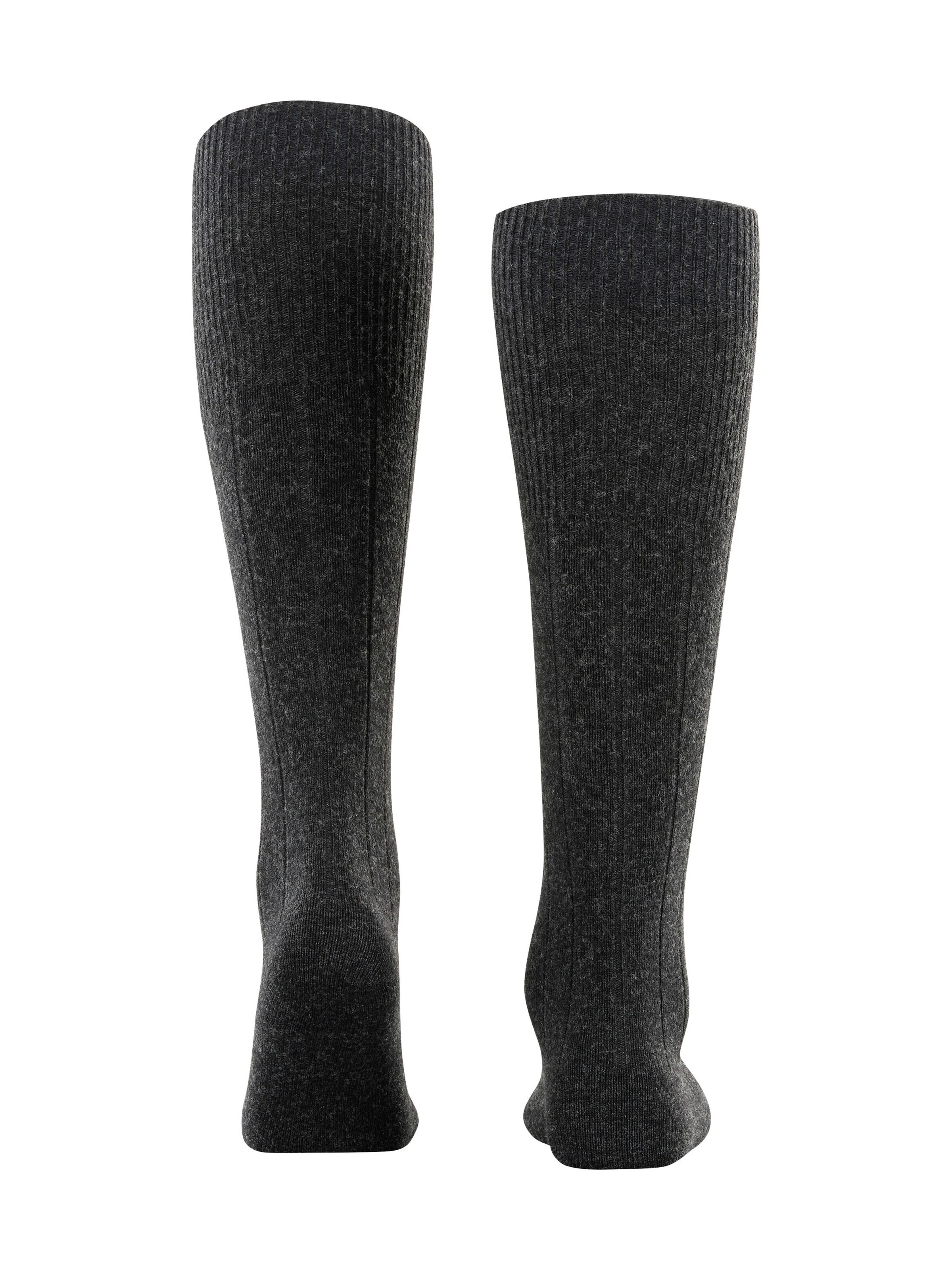 FALKE Knee High Socks 'Lhasa Rib' in Grey