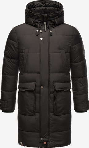 STONE HARBOUR Winterparka 'Beviis' in Zwart: voorkant