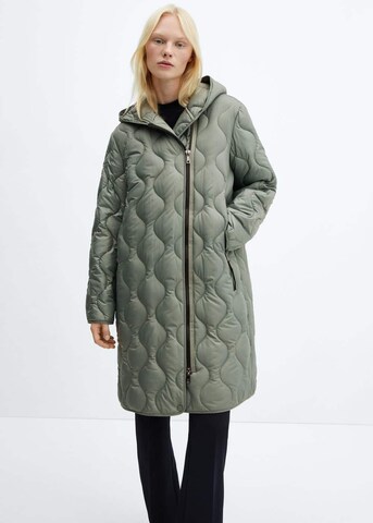 MANGO Between-Seasons Coat 'Gamba' in Green