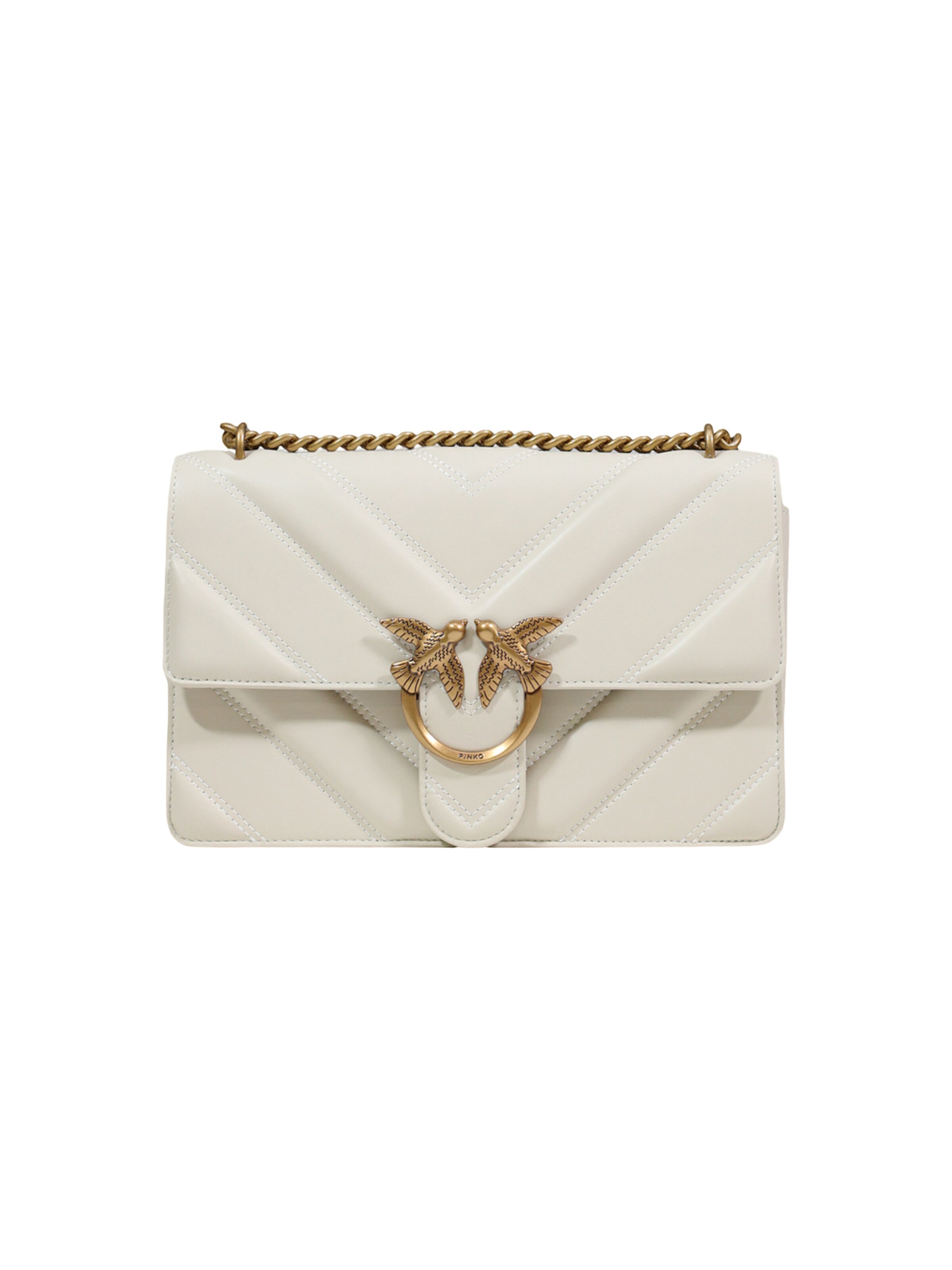 Borsa a spalla 'LOVE ONE CLASSIC LIGHT DC 104549 A26Z' di PINKO in beige