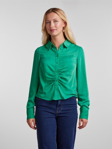 PIECES Блуза 'SELMA' в зелено: отпред