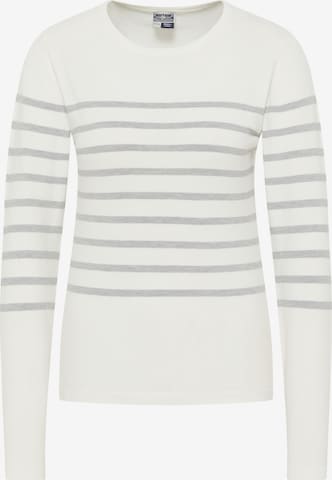 DreiMaster Maritim Sweater in White: front