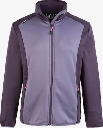 Whistler Athletic Fleece Jacket 'Zensa' in Purple: front
