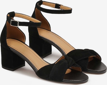 Kazar Strap Sandals in Black