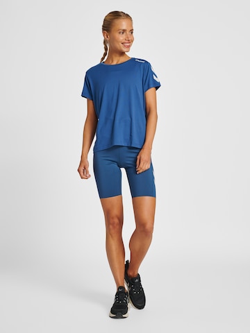Hummel Skinny Workout Pants 'GRACE' in Blue