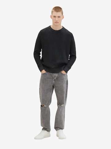 TOM TAILOR DENIM Pullover in Grau