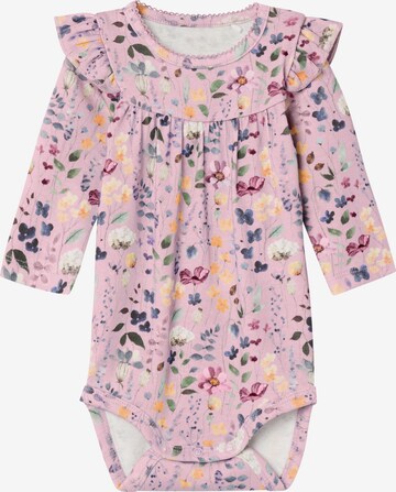 NAME IT - Pijama entero/body 'DUSSA' en rosa: frente