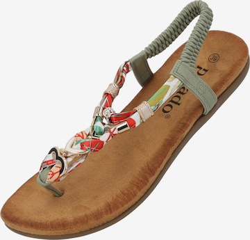 Palado by Sila Sahin T-bar sandals 'Jurte' in Green: front