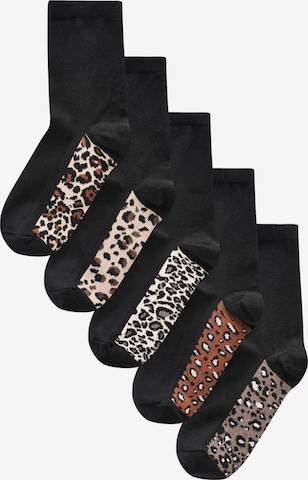 Next Socken in Schwarz: Vorderseite