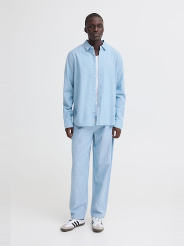 Regular fit Camicia ' BHAban Slub Linen Mix ' di BLEND in blu