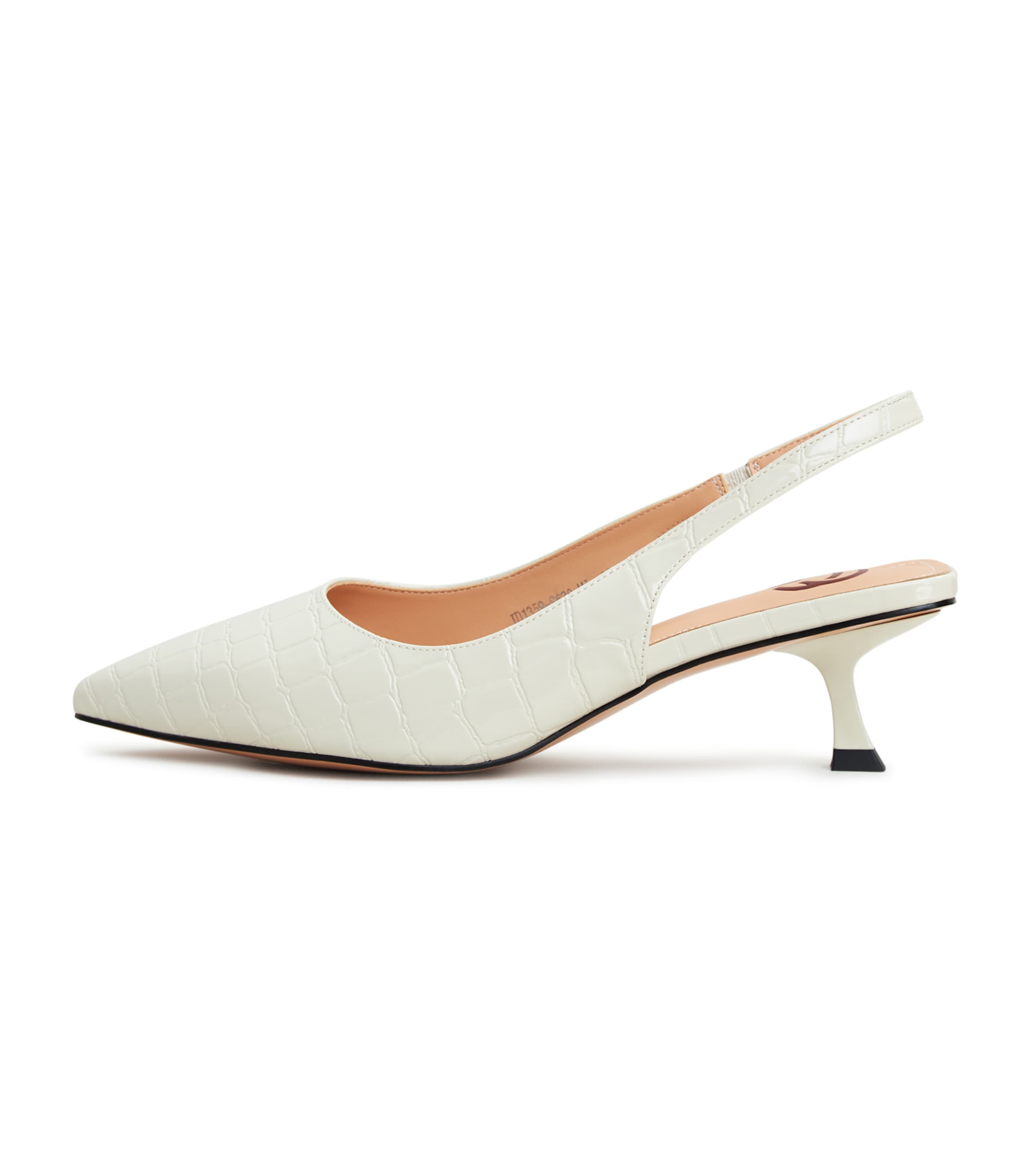 CESARE GASPARI Slingback pumps in 36 in White, Item view