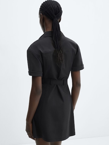MANGO Shirt Dress 'Corintio' in Black