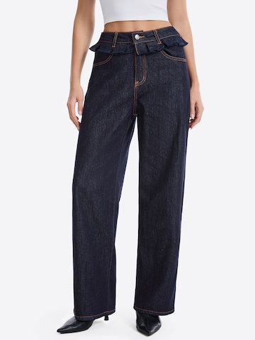 Imily Bela Loosefit Jeans i blå: forside
