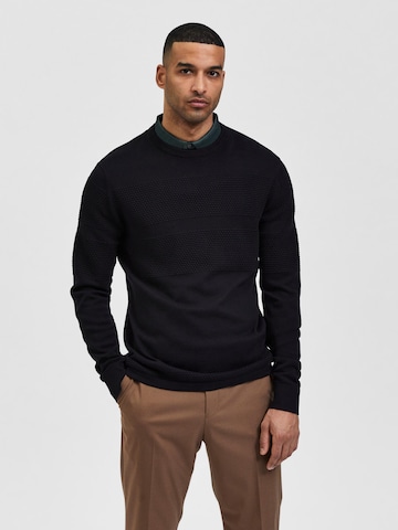 Pullover 'Maine' di SELECTED HOMME in nero: frontale