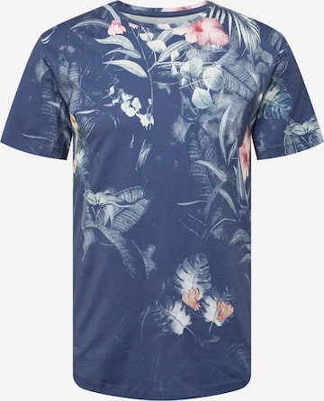 Key Largo - Camisa 'Amazonas' em azul: frente