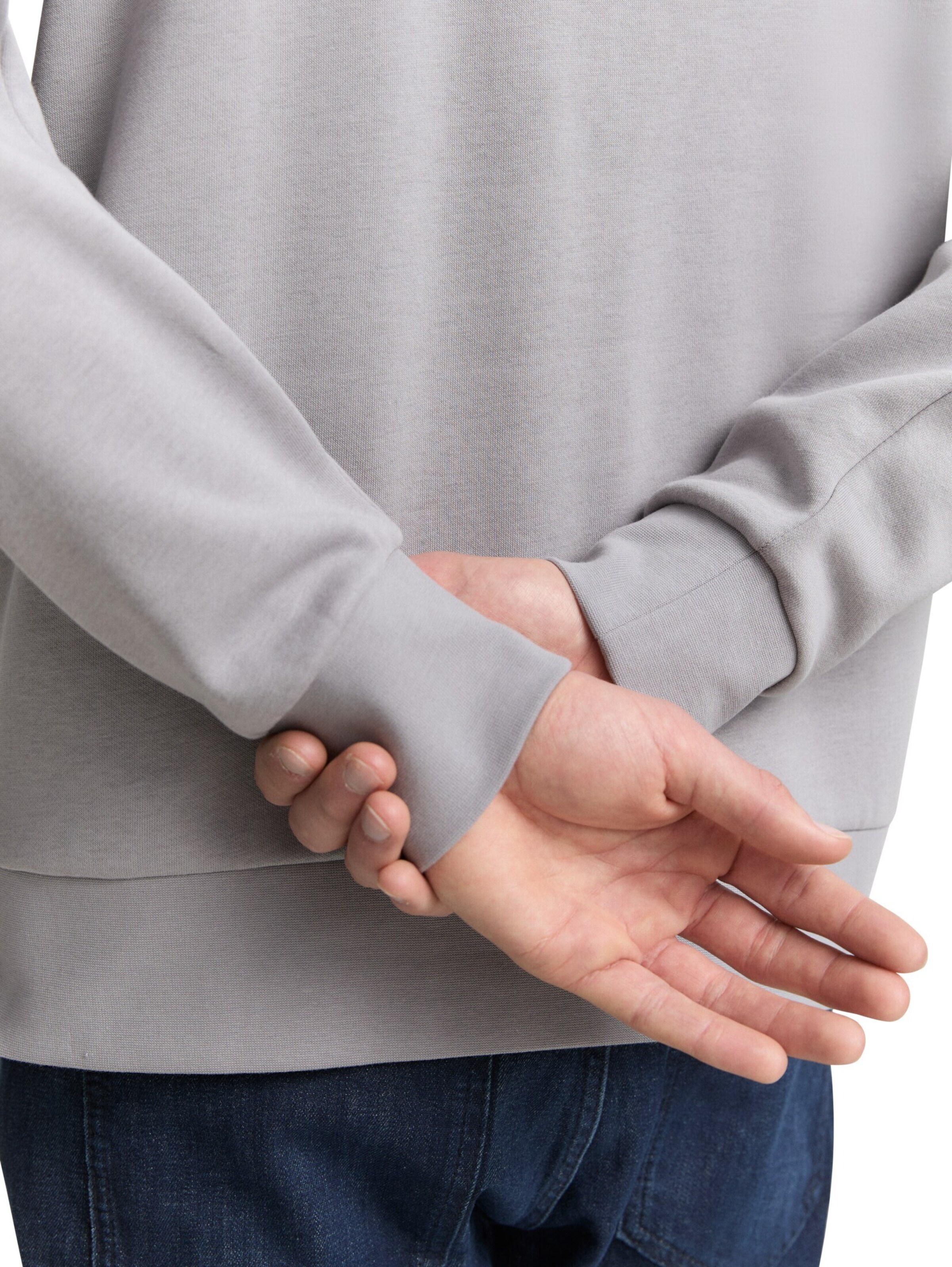 TOM TAILOR Sweatshirt in Grau