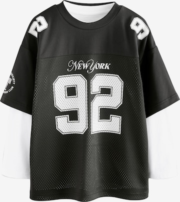 juoda Next Marškinėliai 'Varsity': priekis