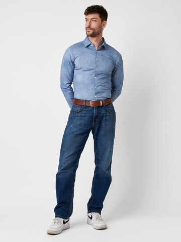 DESOTO Slim fit Button Up Shirt in Blue