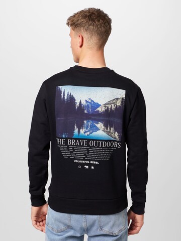 Colourful Rebel Sweatshirt 'Outdoors' in Zwart