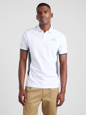 Hackett London Poloshirt in Weiß: Vorderseite