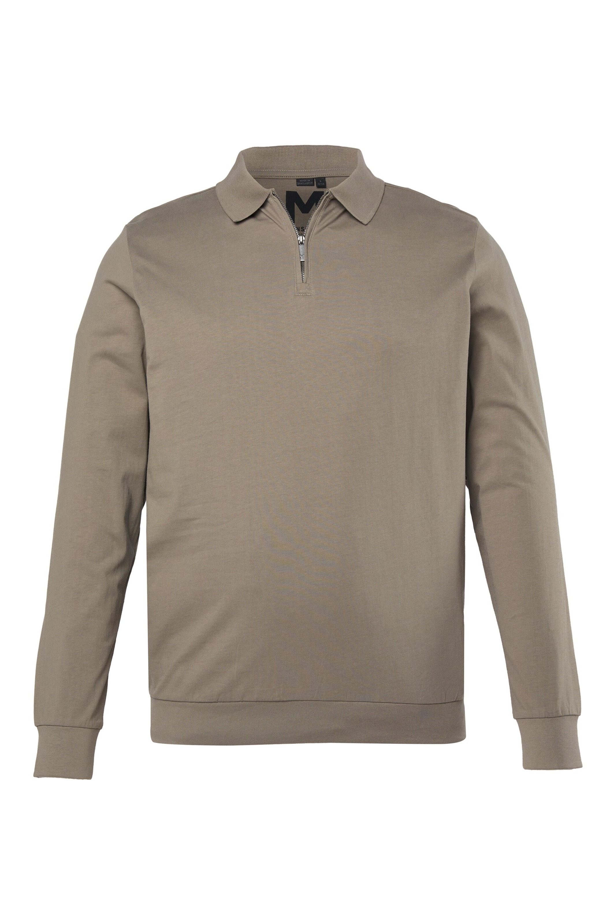Men Plus Shirt in Braun: Vorderseite