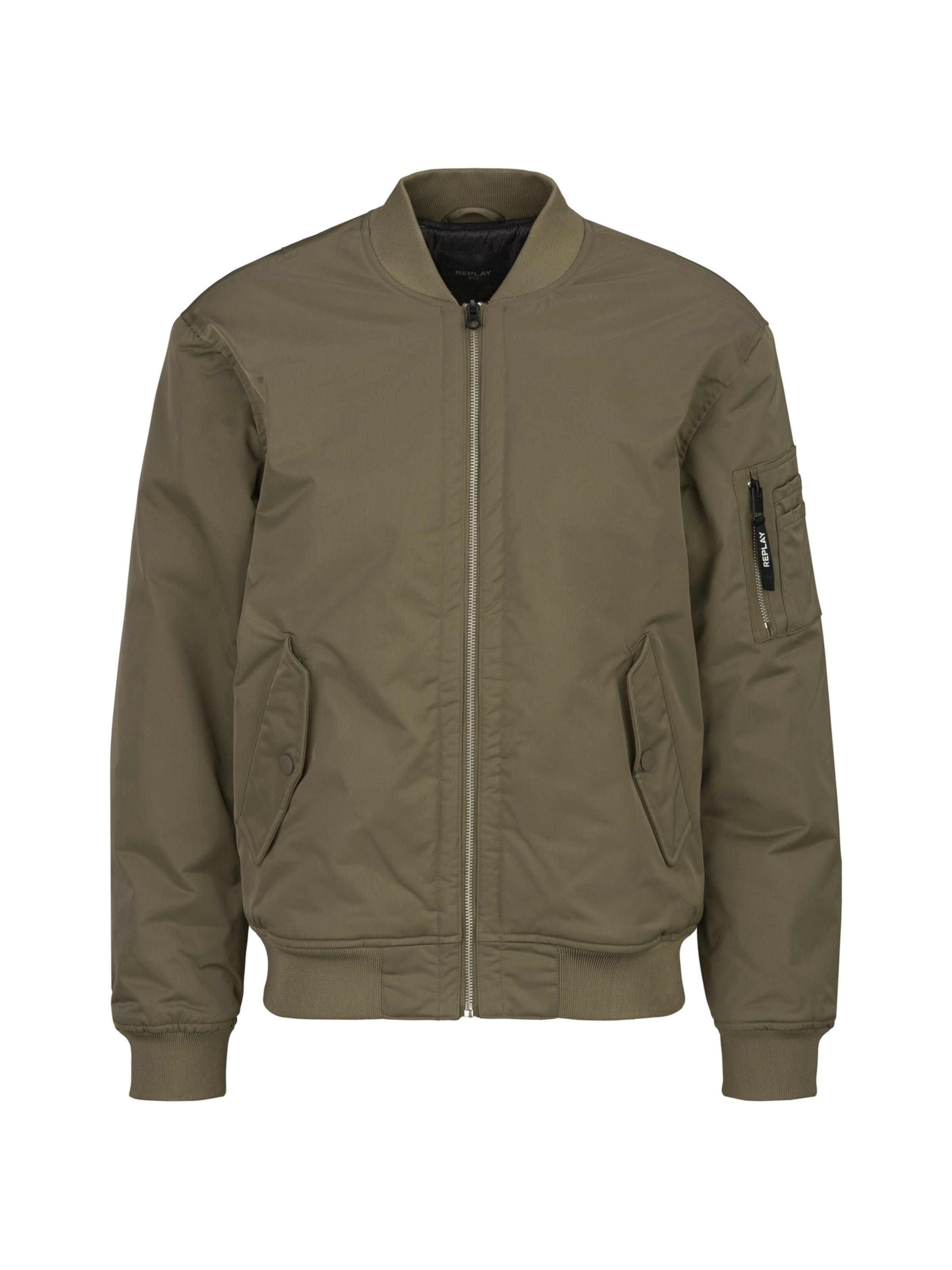 REPLAY Between-Season Jacket in Green: front