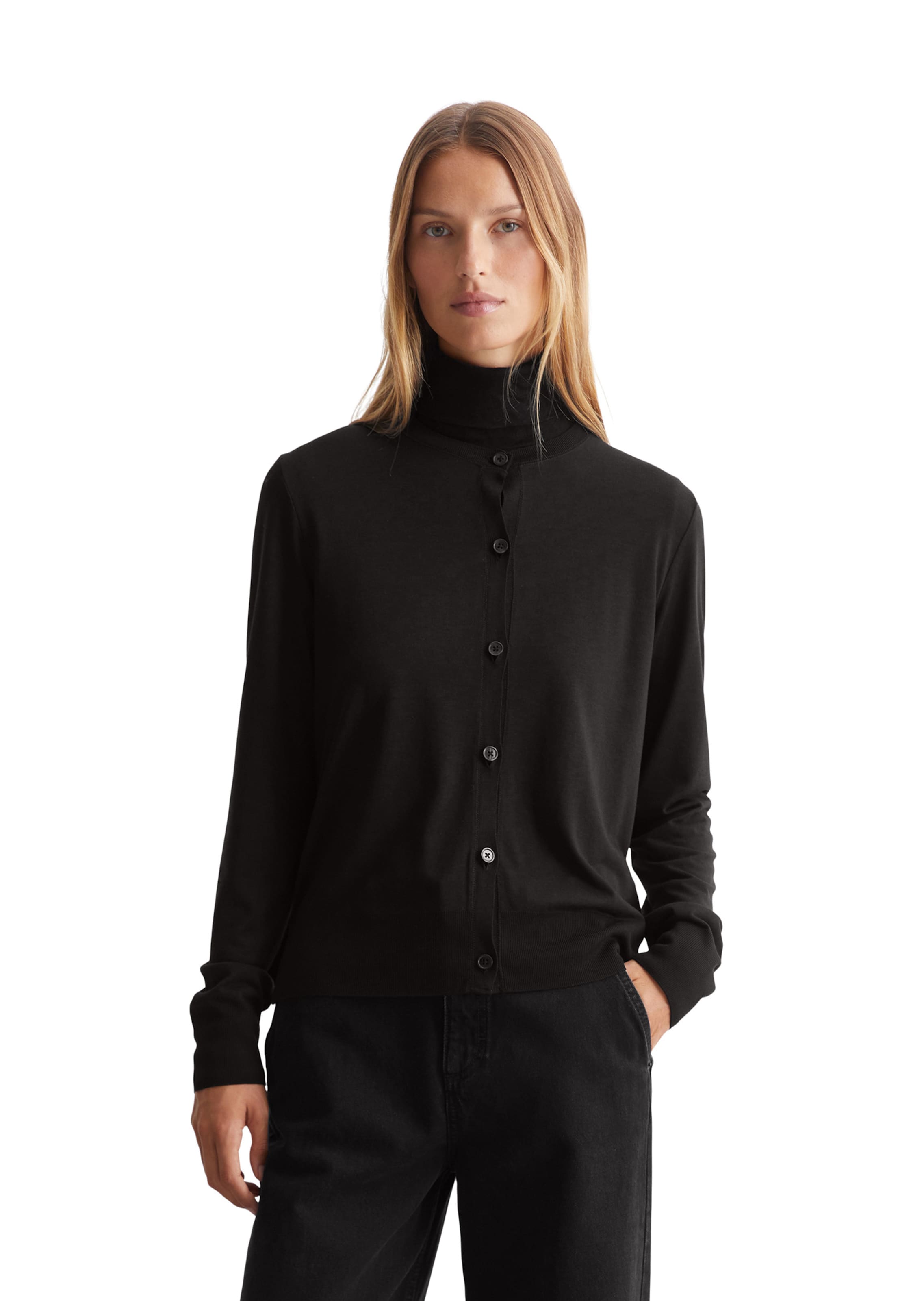 Marc O'Polo Cardigan i sort: forside