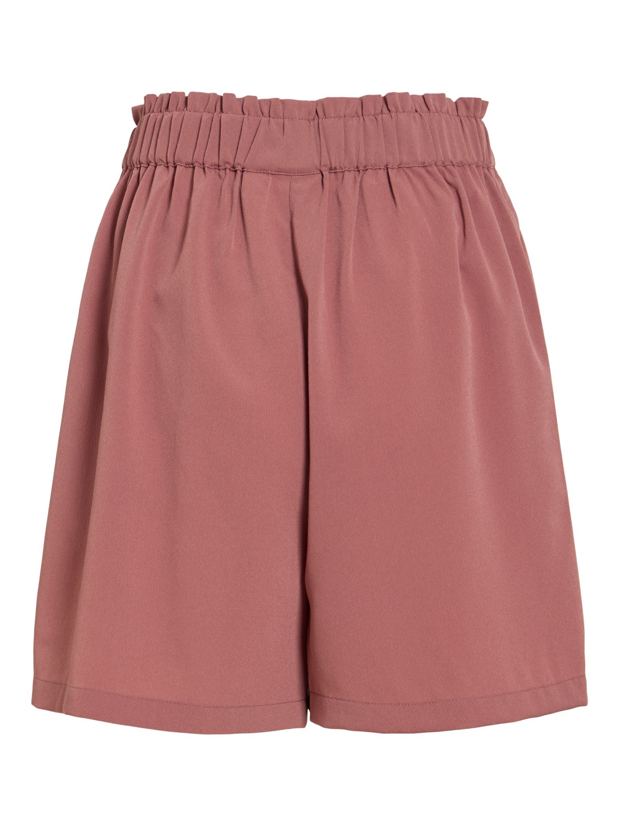 VILA Regular Broek 'VIMATHILDE' in Rood