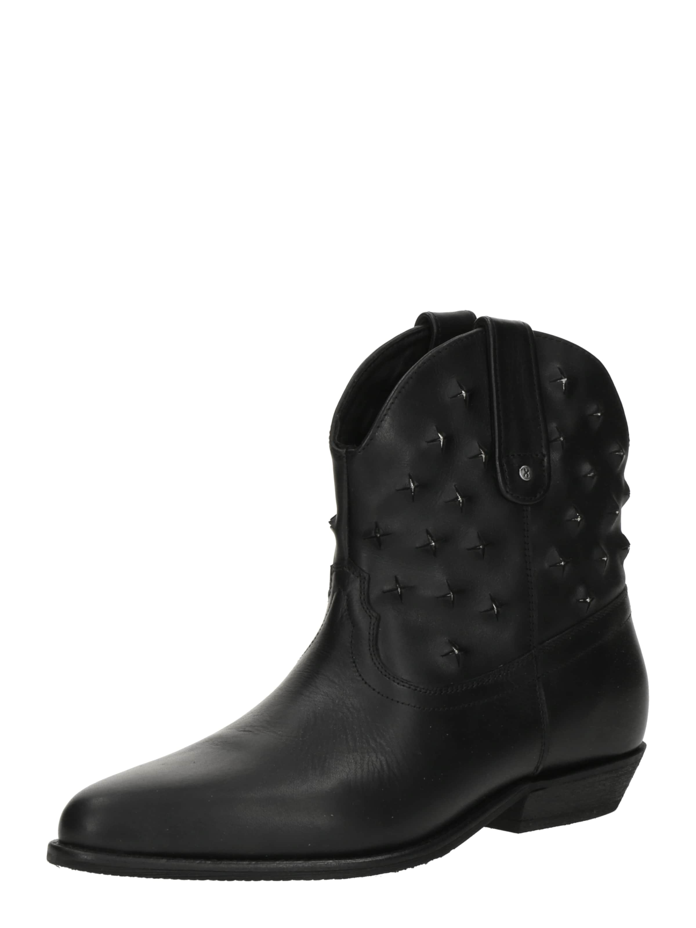 BRONX Боти до глезена 'Kendr-a' в черно: отпред