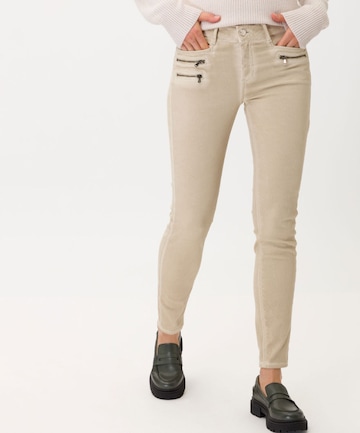BRAX Skinny Jeans 'Ana' in Beige: voorkant