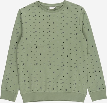NAME IT - Sweatshirt 'DUKKEL' em verde: frente