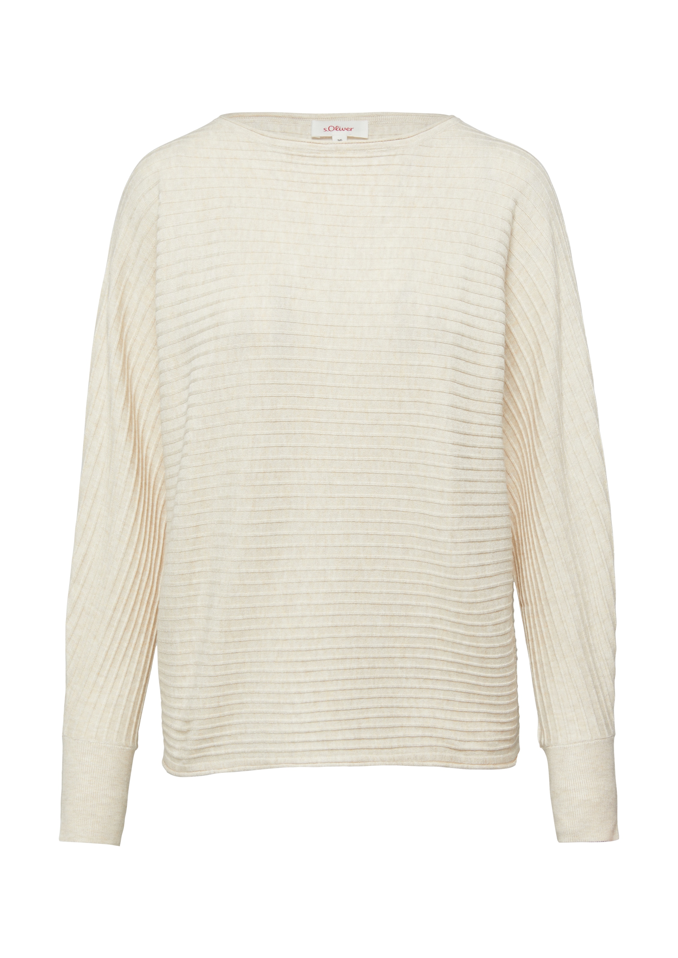 s.Oliver Pullover in Beige: Vorderseite
