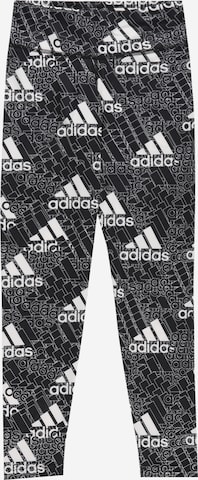 ADIDAS SPORTSWEAR Skinny Workout Pants 'Aeroready Designed To Move Brand Love Long' in Black: front