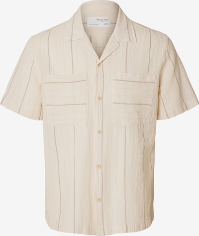 SELECTED HOMME Button Up Shirt in Beige / Grey, Item view