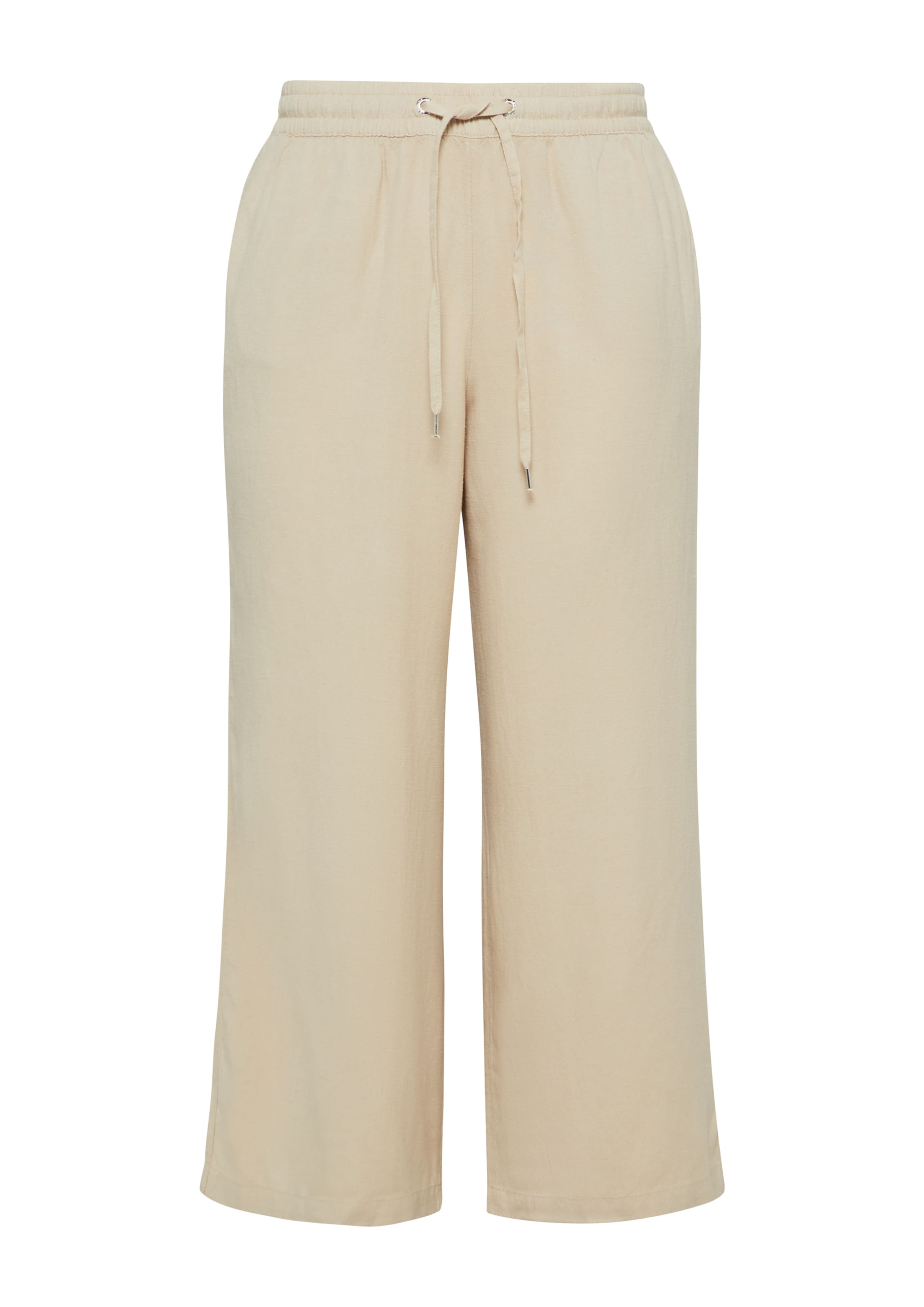 QS Broek in Beige: voorkant