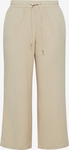 QS Broek in Beige: voorkant