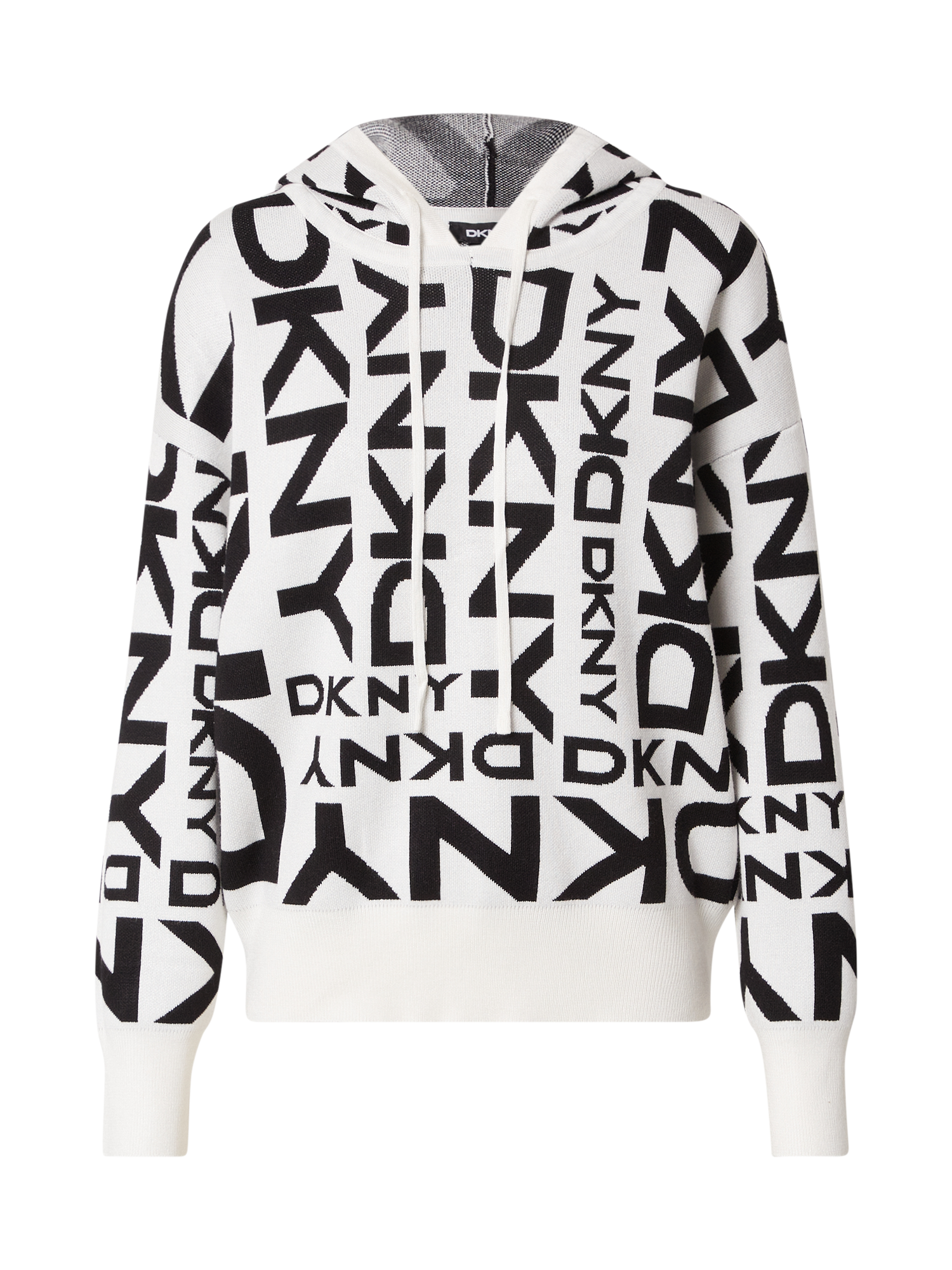 Taglie comode P8MPa DKNY Pullover EXLOPDED in Bianco, Nero 