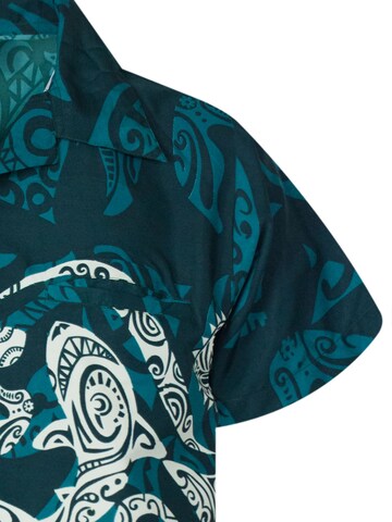 Maglietta 'Maori Chest' di King Kameha in verde